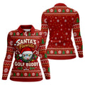 Santa's Favorite Buddy Christmas Golf Shirt, Ladies Golf Apparel, Womens Golf Apparel