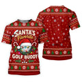 Santa's Favorite Buddy Christmas Golf Shirt, Ladies Golf Apparel, Womens Golf Apparel
