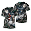 Moonlight Santa Reindeer Christmas Golf Shirt, Golf Shirts For Men, Golf Polo For Men
