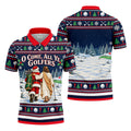 O Come All Ye Golfers Christmas Golf Shirt, Golf Polo For Men, Funny Mens Golf Shirts