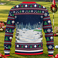 O Come All Ye Golfers Ugly Christmas Sweater, Funny Xmas Gift, Funny Christmas Outfit