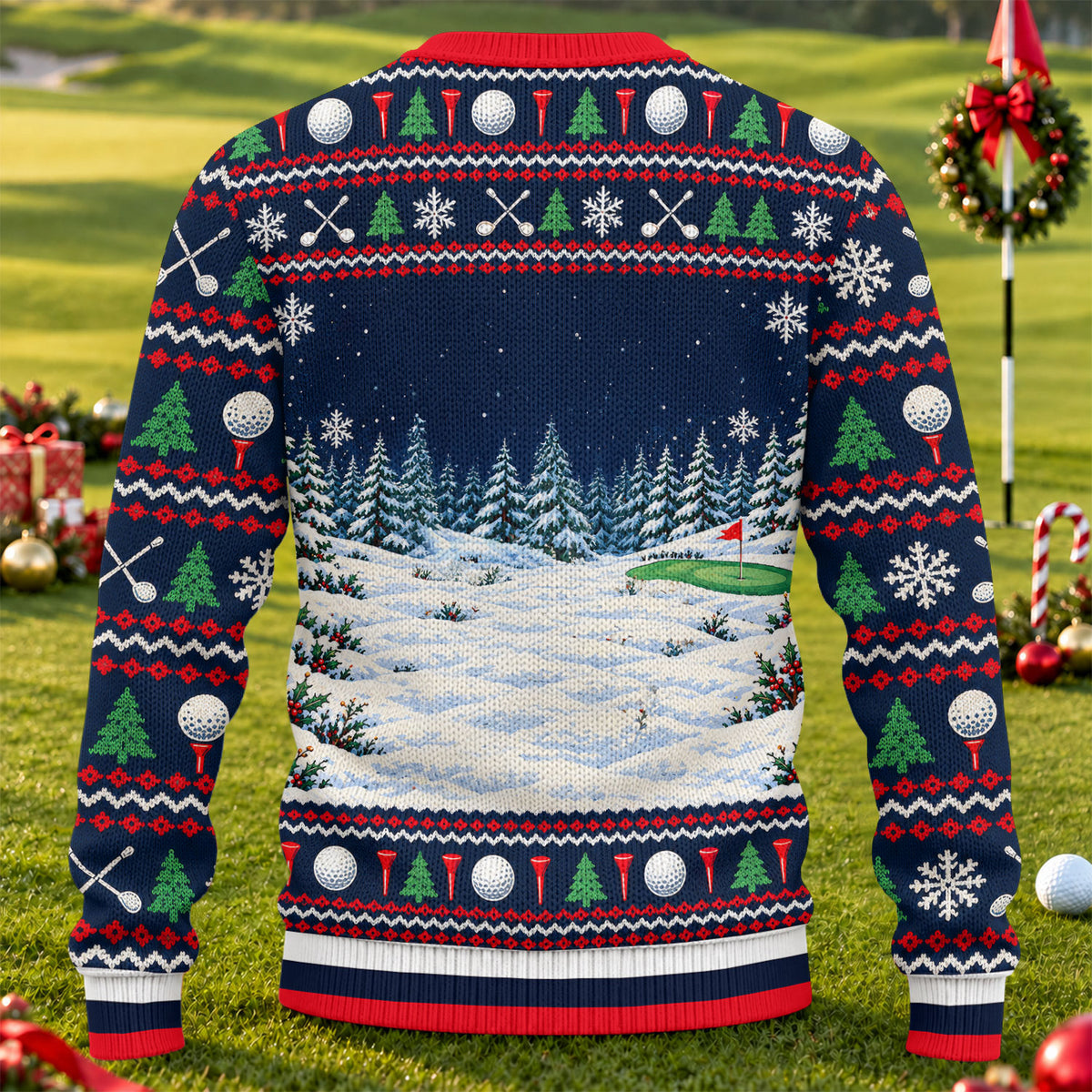 O Come All Ye Golfers Ugly Christmas Sweater, Funny Xmas Gift, Funny Christmas Outfit