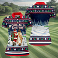O Come All Ye Golfers Christmas Golf Shirt, Ladies Golf Shirts, Womens Golf Clothing