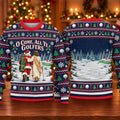 O Come All Ye Golfers Ugly Christmas Sweater, Funny Xmas Gift, Funny Christmas Outfit