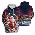 Santa Juggling Golf Balls Christmas Golf Shirt, Mens Golf Polo, Golf Shirts For Men