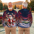 Santa Juggling Golf Balls Ugly Christmas Sweater, Ugly Sweater Party, Funny Xmas Gift