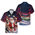 Santa Juggling Golf Balls Christmas Golf Shirt, Mens Golf Polo, Golf Shirts For Men