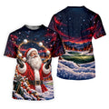 Santa Juggling Golf Balls Christmas Golf Shirt, Womens Golf Tops, Ladies Golf Shirts