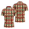 Tree Patchwork Plaid Christmas Golf Shirt, Golf Shirts For Men, Mens Golf Apparel