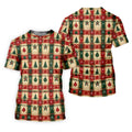 Tree Patchwork Plaid Christmas Golf Shirt, Golf Gifts For Women, Womens Golf Clothing