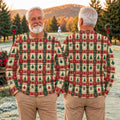Tree Patchwork Plaid Ugly Christmas Sweater, Christmas Gifts, Christmas Sweater Gift