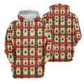Tree Patchwork Plaid Christmas Golf Shirt, Golf Gifts For Women, Womens Golf Clothing