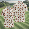 Cowboy Santa Riding Horse Christmas Golf Shirt, Mens Golf Apparel, Golf Gifts For Men