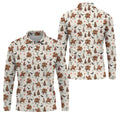 Cowboy Santa Riding Horse Christmas Golf Shirt, Mens Golf Apparel, Golf Gifts For Men