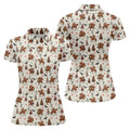 Cowboy Santa Riding Horse Christmas Golf Shirt, Womens Golf Tops, Ladies Golf Shirts