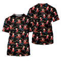 Santa Golf Cart Lights Christmas Golf Shirt, Golf Gifts For Men, Mens Golf Clothing