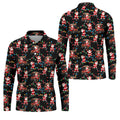 Santa Golf Cart Lights Christmas Golf Shirt, Golf Gifts For Men, Mens Golf Clothing