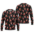 Santa Golf Cart Lights Christmas Golf Shirt, Golf Gifts For Men, Mens Golf Clothing