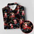 Santa Golf Cart Lights Christmas Golf Shirt, Ladies Golf Apparel, Womens Golf Apparel