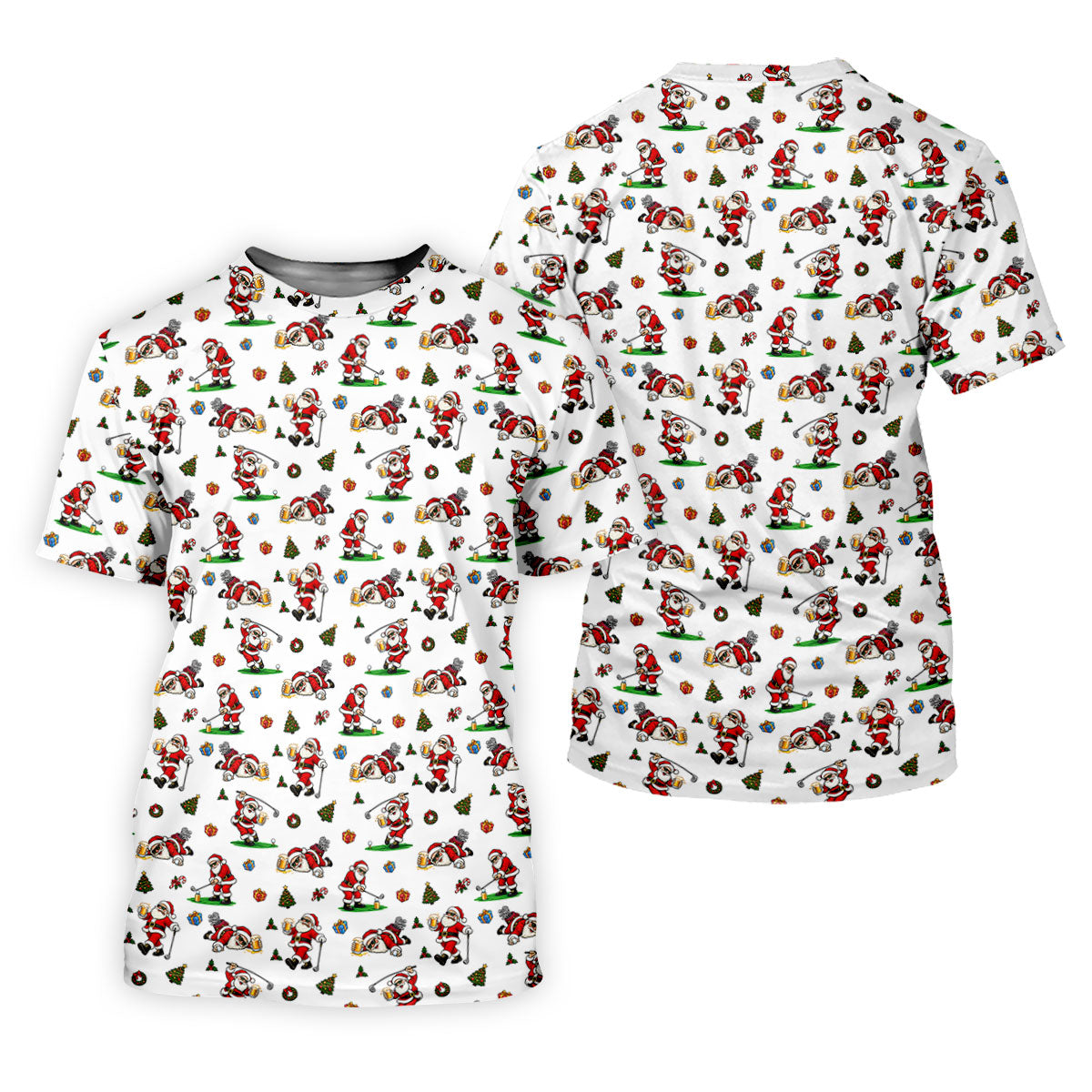 Drunk Santa Beer Golfer Christmas Golf Shirt, Golf Shirts For Women, Womens Golf Tops