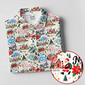 North Pole Village Map Christmas Golf Shirt, Womens Golf Shirts, Womens Golf Clothing