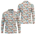 North Pole Village Map Christmas Golf Shirt, Golf Polo For Men, Mens Golf Apparel