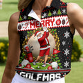 Merry Golfmas Santa Christmas Golf Shirt, Golf Gifts For Women, Golf Shirts For Women