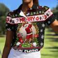 Merry Golfmas Santa Christmas Golf Shirt, Golf Gifts For Women, Golf Shirts For Women