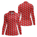 Dead Inside But Jolly AF Christmas Golf Shirt, Ladies Golf Shirts, Womens Golf Shirts