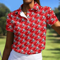 Dead Inside But Jolly AF Christmas Golf Shirt, Ladies Golf Shirts, Womens Golf Shirts