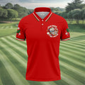 Jolly AF Skull Chest Logo Christmas Golf Shirt, Mens Golf Clothing, Golf Polo For Men