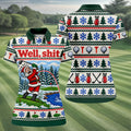 Well Shit Santa Golfer Christmas Golf Shirt, Ladies Golf Tops, Golf Gifts For Women