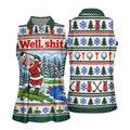 Well Shit Santa Golfer Christmas Golf Shirt, Ladies Golf Tops, Golf Gifts For Women