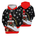Santa On Chimney Christmas Golf Shirt, Golf Shirts For Women, Womens Golf Clothing - Hoodie