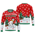 Are You Looking At My Putt Christmas Golf Shirt, Mens Golf Polo, Mens Golf Shirts - Sweatshirt