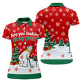 Are You Looking At My Putt Christmas Golf Shirt, Ladies Golf Shirts, Ladies Golf Tops - Polo Shirt