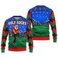 Golf Sucks Angry Santa Christmas Golf Shirt, Mens Golf Polo, Golf Shirts For Men