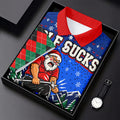 Golf Sucks Angry Santa Christmas Golf Shirt, Womens Golf Tops, Ladies Golf Shirts