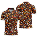 Golf Turkey Pattern Thanksgiving Golf Shirt, Mens Golf Polo, Golf Shirts For Men