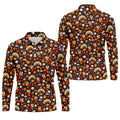 Golf Turkey Pattern Thanksgiving Golf Shirt, Mens Golf Polo, Golf Shirts For Men