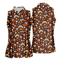 Golf Turkey Pattern Thanksgiving Golf Shirt, Womens Golf Tops, Ladies Golf Shirts