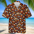 Golf Turkey Pattern Thanksgiving Golf Shirt, Mens Golf Polo, Golf Shirts For Men