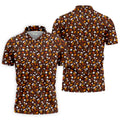 Golf Balls Turkey Fall Thanksgiving Golf Shirt, Mens Golf Shirts, Mens Golf Apparel
