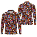 Helmet Football Fall Thanksgiving Golf Shirt, Golf Gifts For Men, Mens Golf Clothing