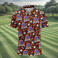 Helmet Football Fall Thanksgiving Golf Shirt, Golf Gifts For Men, Mens Golf Clothing