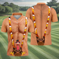 Funny Turkey Suspenders Thanksgiving Golf Shirt, Mens Golf Apparel, Golf Polo For Men