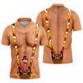 Funny Turkey Suspenders Thanksgiving Golf Shirt, Mens Golf Apparel, Golf Polo For Men
