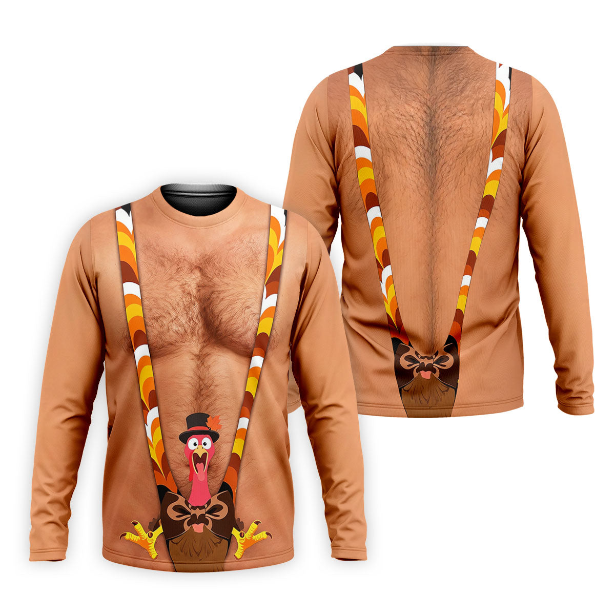 Funny Turkey Suspenders Thanksgiving Golf Shirt, Mens Golf Apparel, Golf Polo For Men