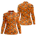 Turkey Golf Cart Thanksgiving Golf Shirt, Golf Shirts For Women, Womens Golf Clothing
