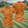 Turkey Golf Cart Thanksgiving Golf Shirt, Golf Shirts For Women, Womens Golf Clothing